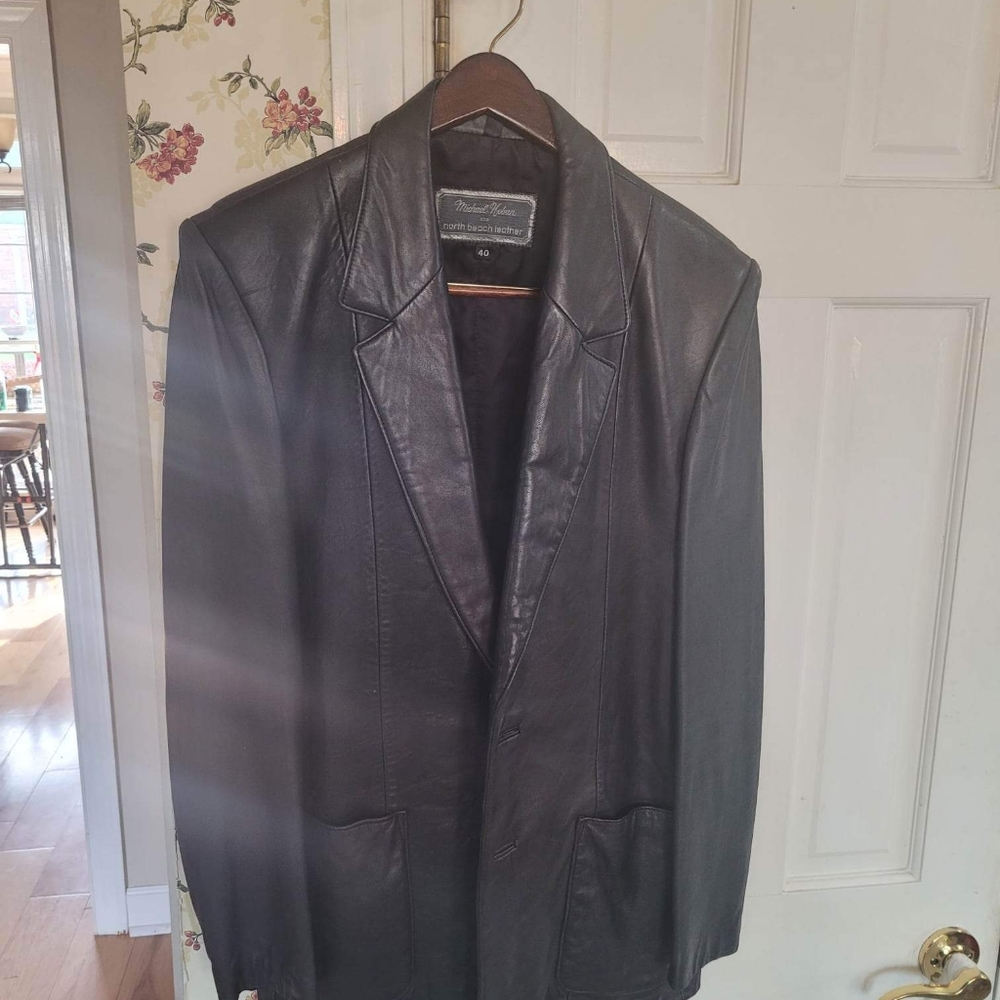 Leather Blazer